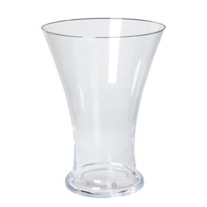 Merkloos Bellatio Design Vaas taps uitlopende vaas glas 25 cm -