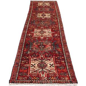 morgenland Hochflor-Läufer "Qaraja Medaillon 338 x 75 cm", rechteckig, Handgeknüpft