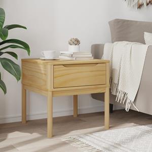 vidaXL Lamptafel FLORO 55x55x54 cm massief grenenhout wasbruin