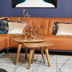 Het Steigerhouthuis Salontafel set van 2 Omaha
