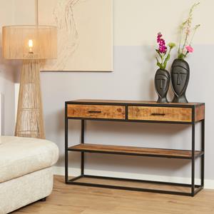 Het Steigerhouthuis Sidetable Denver | Mangohout en metaal