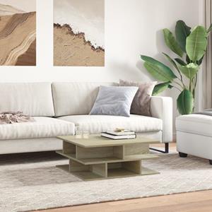 vidaXL Salontafel 70x70x29 cm bewerkt hout sonoma eikenkleurig