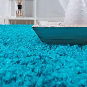 Hochflor-Teppich Sky 250, Paco Home, rechteckig, Höhe: 34 mm, gewebt, Uni-Farben, intensive Farbbrillanz, auch als Läufer erhältlich