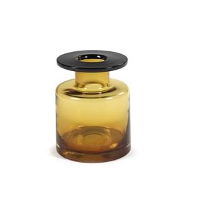 SERAX  Wind & Fire - Vaas 18,5cm h22cm Amber Zwart