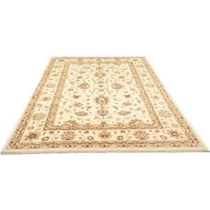 morgenland Wollteppich "Ziegler Teppich handgeknüpft beige", rechteckig