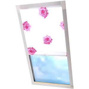 Liedeco Dachfensterrollo "Dekor", Lichtschutz, in Führungsschienen, Dachfensterrollo Dekor