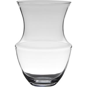 Merkloos Transparante luxe vaas/vazen van glas 32 x 21 cm -