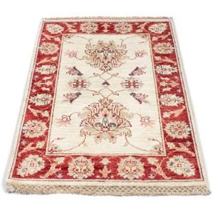morgenland Wollteppich "Ziegler Teppich handgeknüpft beige", rechteckig