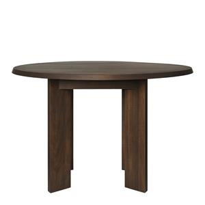 ferm LIVING Tarn Contour Eettafel Ø 115 cm - Donker Gebeitst Beukenhout