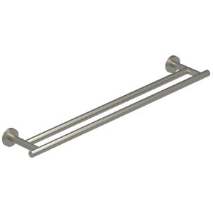 IVY Wandhanddoekrek 60 cm dubbel Geborsteld nickel PVD 6500103