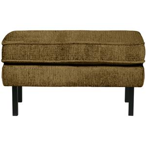 BePureHome RODEO HOCKER OP POTEN STRUCTURE VELVET BRASS
