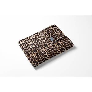 Flanel Fleece Deken Leopard - bruin - 140x200cm