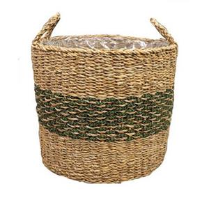 Ter Steege Plantenmand voor Binnen Zeegras Beige-Groen D 38 cm H 33 cm