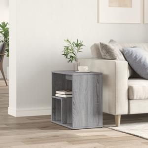 vidaXL Bijzettafel 50x30x50 cm bewerkt hout grijs sonoma eikenkleurig