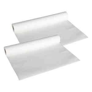 Cosy & Trendy Tafelloper - 2x - papier - wit - 480 x cm -