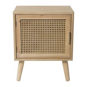 Xenos Webbing Java nachtkastje met deur - 56x45x31 cm