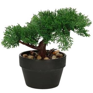 H&S Collection Kunstplant Bonsai boompje in pot - Japans deco - 19 cm