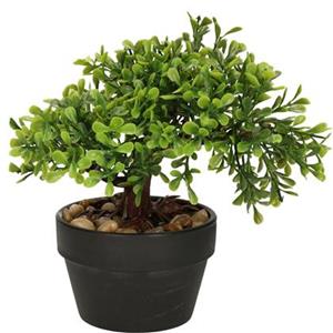 H&S Collection Kunstplant Bonsai boompje in pot - Japans deco - 19 cm