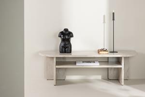 Nohr TV-meubel Jenelle Marmerlook, 140cm - Beige