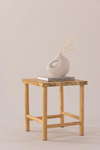 Nohr Krukje/Bijzettafel Santino Teakhout, 42 x 42cm - Naturel