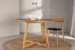 Nohr Ronde Inklapbare Eettafel Alece Rubberhout, 120cm - Bruin