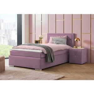 Leonique Boxspring Alfie, bestseller, optioneel met bedlade met strassteentjes in het hoofdbord, h2, h3 en h4 ter keuze