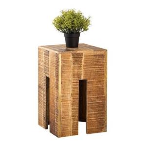 Sfeer voor jou SVJ Zuil Vierkant - 28 x 28 x 44 cm - Hout - Bruin