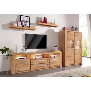 Home affaire Woltra Wandmeubel Kolding gedeeltelijk massief hout (set, 4-delig)