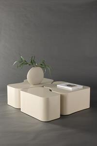 Nohr Organische Salontafel Tri Set van 3 stuks - Beige
