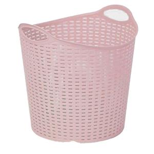 PlasticForte Gevlochten Wasmand/opbergmand - Flexibel - Roze - 27l