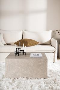 Nohr Salontafel Katiana Marmerlook, 80 x 60cm - Beige