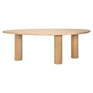 Richmond Interiors Richmond Organische Eettafel Oakley Eikenhout, 235 x 110cm - Bruin