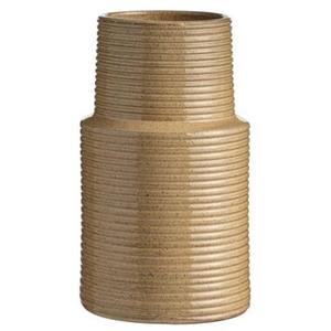 Leen Bakker Vaas Kyoto - geel/bruin - keramiek - 30xØ16 cm