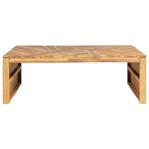 vidaXL Salontafel Erosion 110x35x38 cm massief teakhout