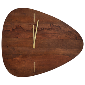 BELIANI Wandklok donkerbruin 71 x 61 cm LOKTAK