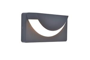 Lutec Unieke wandlamp Lups antraciet 6402801118