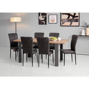 Home affaire Eettafel Bergamo wahlweise ausziehbar