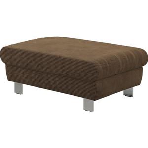 COTTA Hocker Komaris moderne chroomkleurige voet