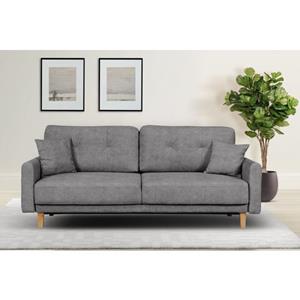 Home affaire 3-zitsbank Triplo incl. sierkussens, b/d/h: 215/100/89 cm ligoppervlak 191 x 145 cm