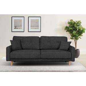 Home affaire 3-zitsbank Triplo incl. sierkussens, b/d/h: 215/100/89 cm ligoppervlak 191 x 145 cm