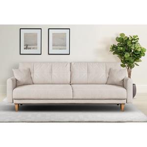 Home affaire 3-zitsbank Triplo incl. sierkussens, b/d/h: 215/100/89 cm ligoppervlak 191 x 145 cm