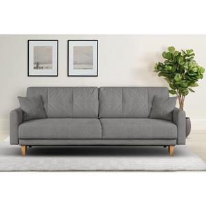 Home affaire 3-zitsbank Triplo incl. sierkussens, b/d/h: 215/100/89 cm ligoppervlak 191 x 145 cm