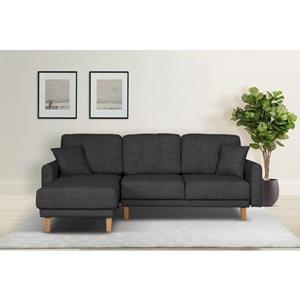 Home affaire Hoekbank Triplo naar keuze met slaapbank functie en bedbox, ligoppervlak 210/132 cm