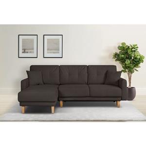 Home affaire Hoekbank Triplo naar keuze met slaapbank functie en bedbox, ligoppervlak 210/132 cm
