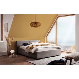 Meise.möbel Gestoffeerd bed Cube optioneel met matras en bedlade
