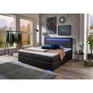 Meise.möbel Boxspring Candela 2 inclusief ledverlichting in hoofdbord en poten, met bedkist en topmatras