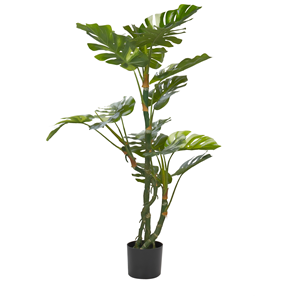 BELIANI Kunstplant 135 cm MONSTERA PLANT