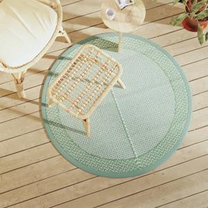 VidaXL BuitenkleedØ 120 cm polypropeen groen
