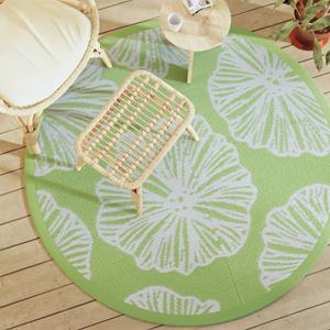 VidaXL Buitenkleed&Oslash; 160 cm polypropeen groen