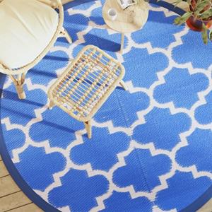 VidaXL BuitentapijtØ 200 cm polypropeen blauw